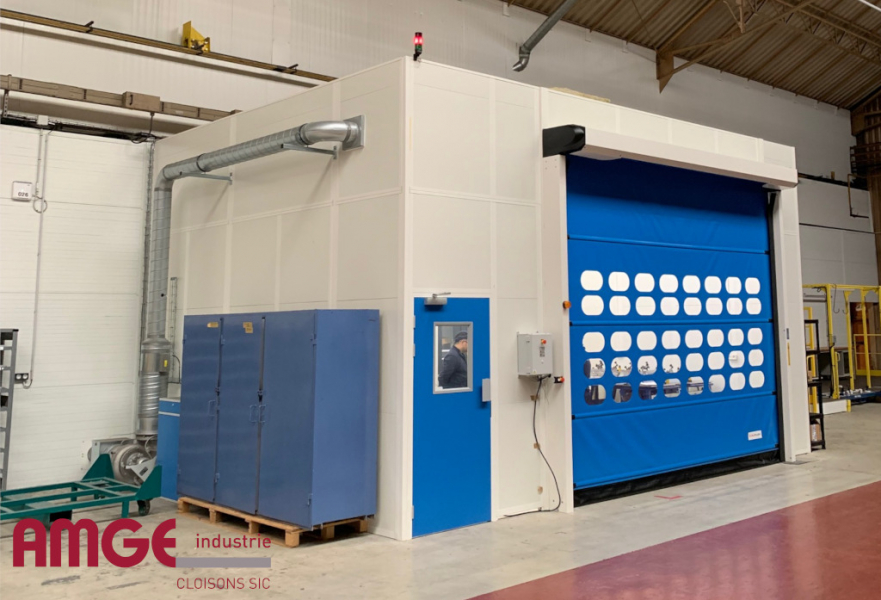 Cloison modulaire : quels avantages pour les professionnels ? Bureau modulaire sur mesure pour atelier