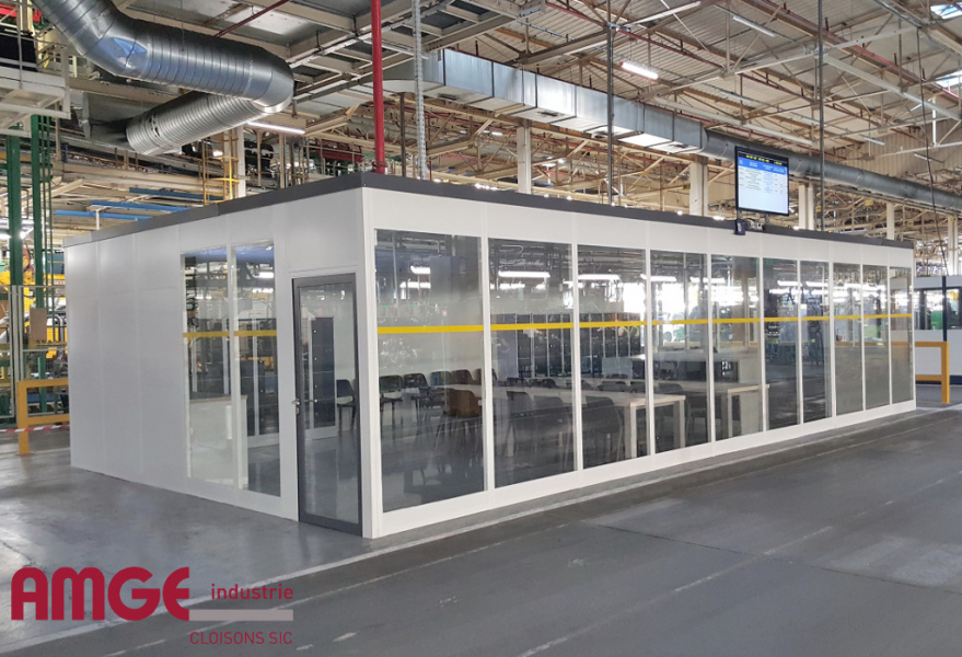Les cloisons vitrées AMGE industrie s’adaptent à vos locaux cloison vitrée modulaire AMGE industrie