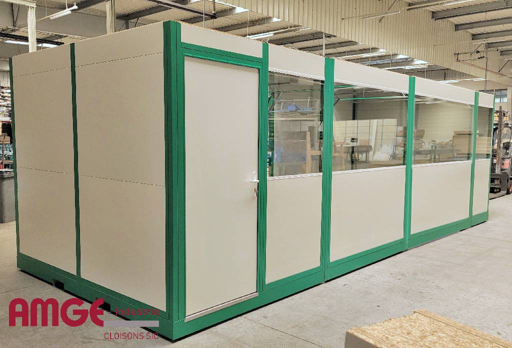 Construction modulaire montée dans les ateliers AMGE industrie