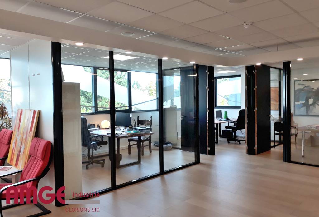 Cloison amovible en aluminium